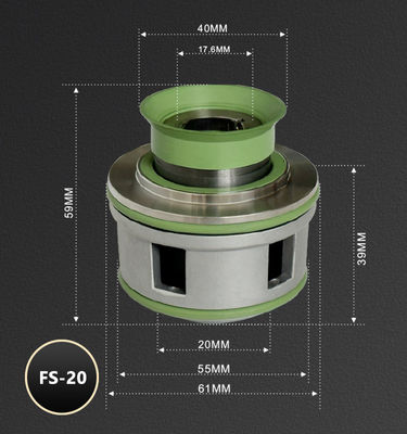 BERGMAN Replace Flygt Pump Seal 7699430 FS-20mm 2610 2620 2630 4610 4620 Metal Frame Cartridge Mechanical Seal