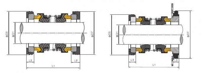 EA560D Burgmann ปั๊ม ซีลเครื่องกล WQ Submersible ไม่สมดุล 0